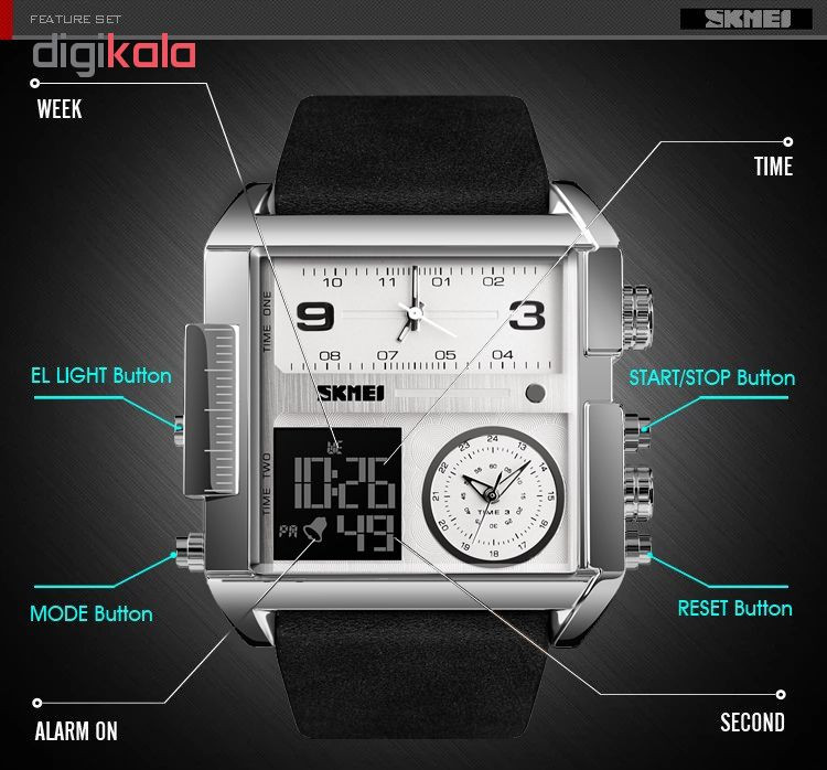 ساعت مچی عقربه ای مردانه اسکمی مدل 1391SBLC