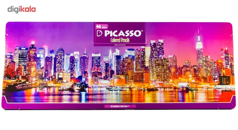 مداد رنگی 48 رنگ پیکاسو مدل Superb Writer طرح نیویورک