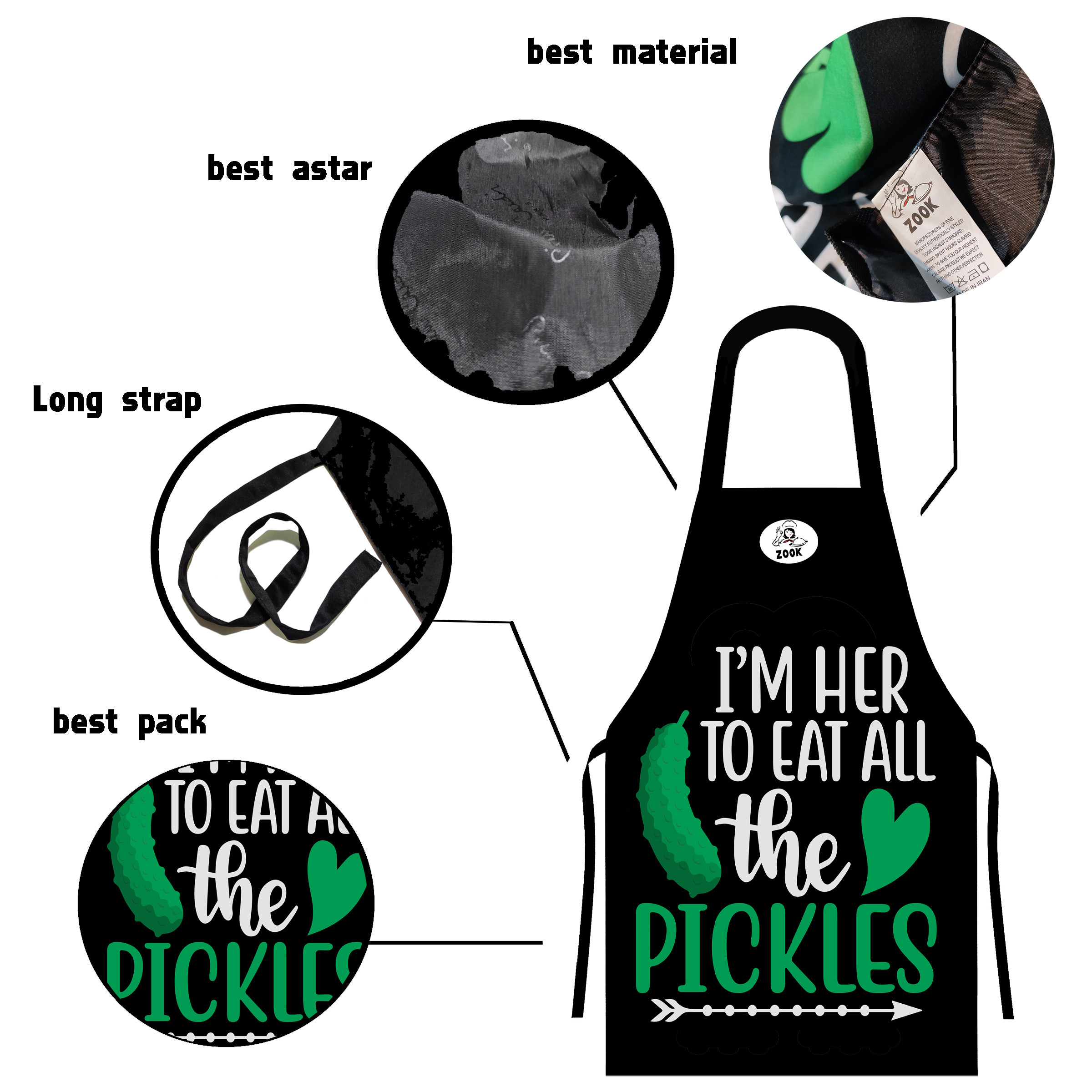 پیشبند آشپزخانه زوک مدل 007