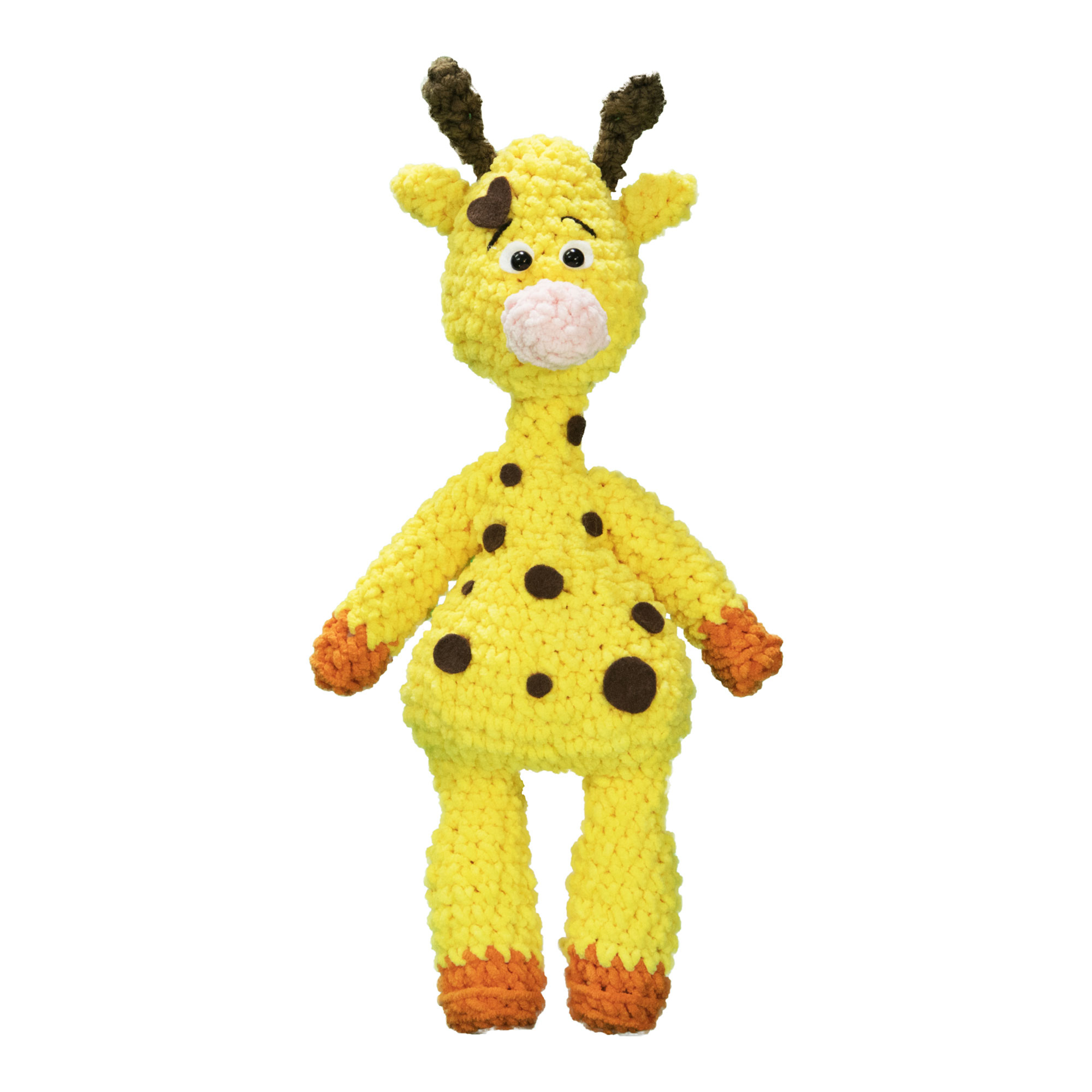 عروسک بافتنی طرح زرافه کد hp14