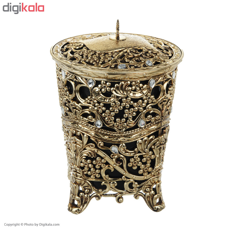 ست سطل و جای دستمال طرح گل  کد 02