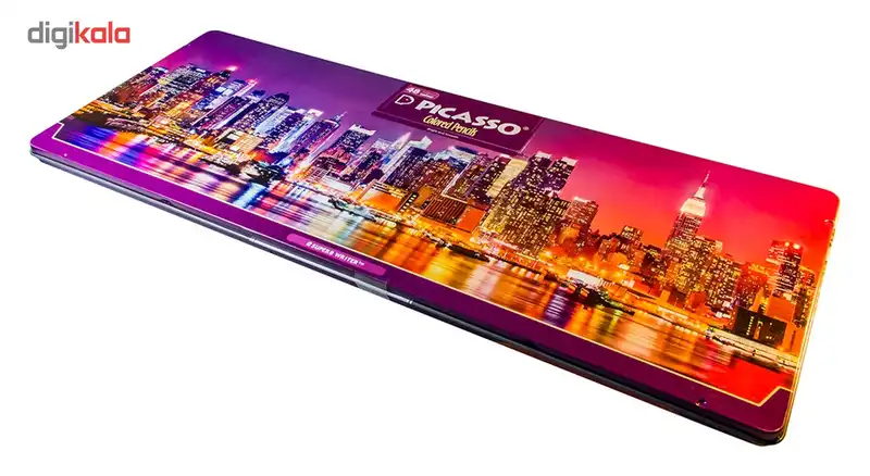 مداد رنگی 48 رنگ پیکاسو مدل Superb Writer طرح نیویورک