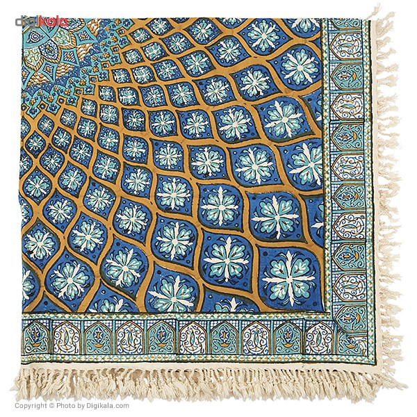 سفره قلمکار اثر زابلیان طرح شیخ لطف الله سایز 100 × 100 سانتی متر