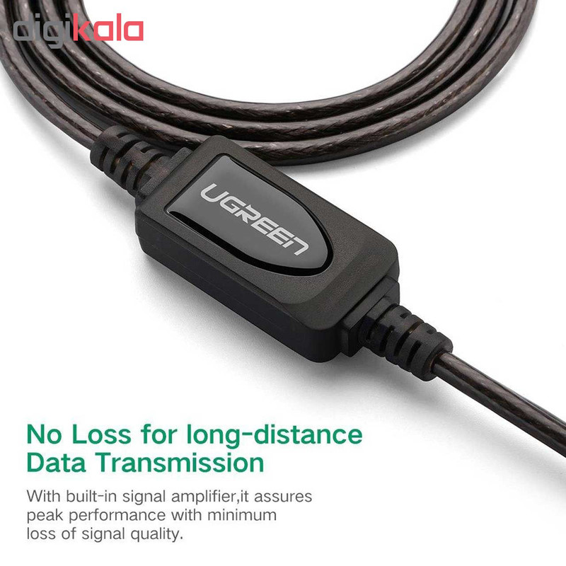 کابل افزایش طول USB 2.0 یوگرین مدل 10323 طول 15 متر