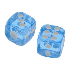تاس بازی مدل شفاف کد BLDICE-024 بسته 2 عددی