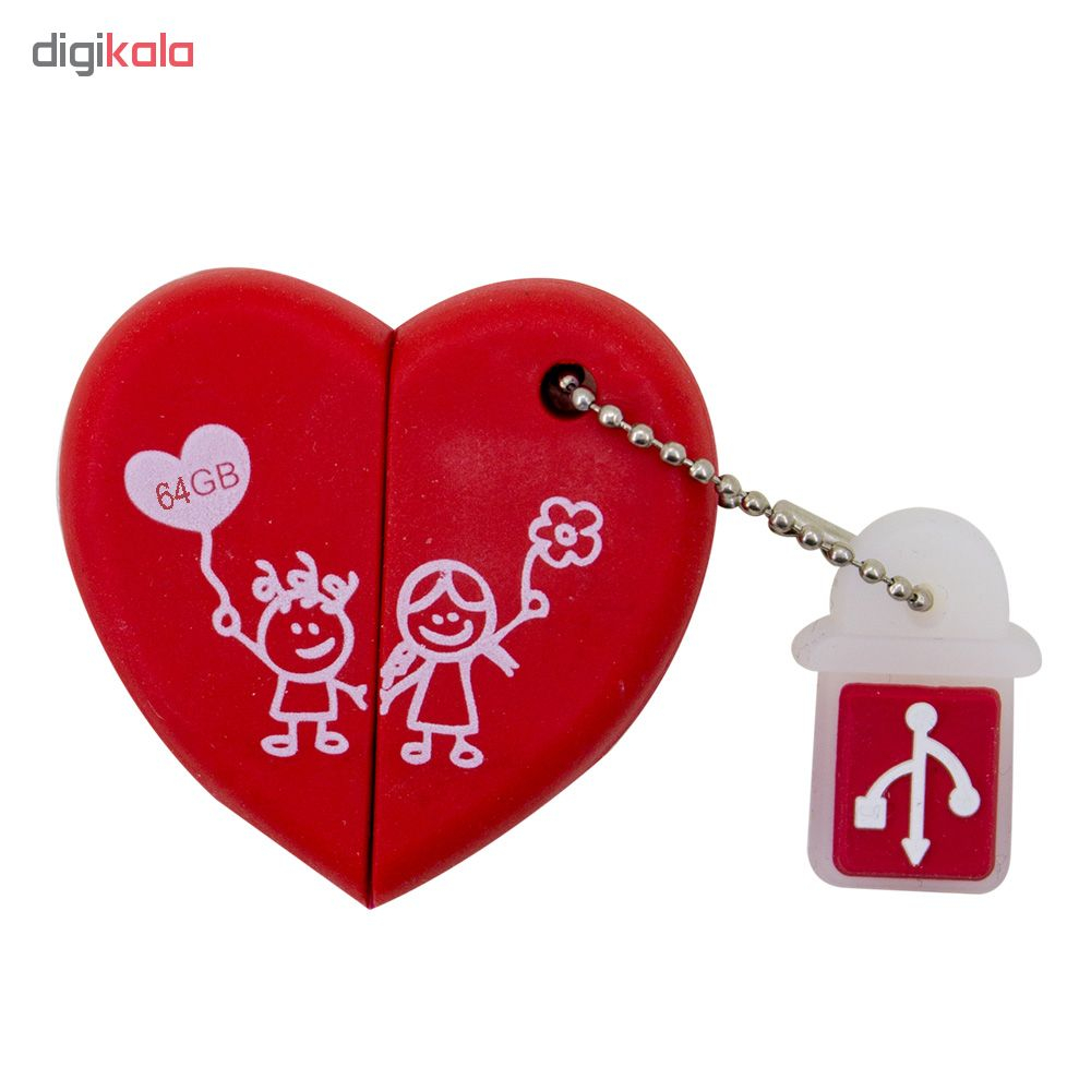 فلش مموری کینگ استار مدل Love USB KS245 ظرفیت 64 گیگابایت