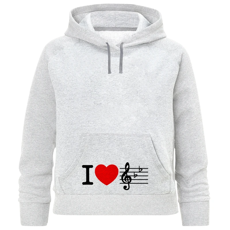 هودی دخترانه طرح i love music کد F304