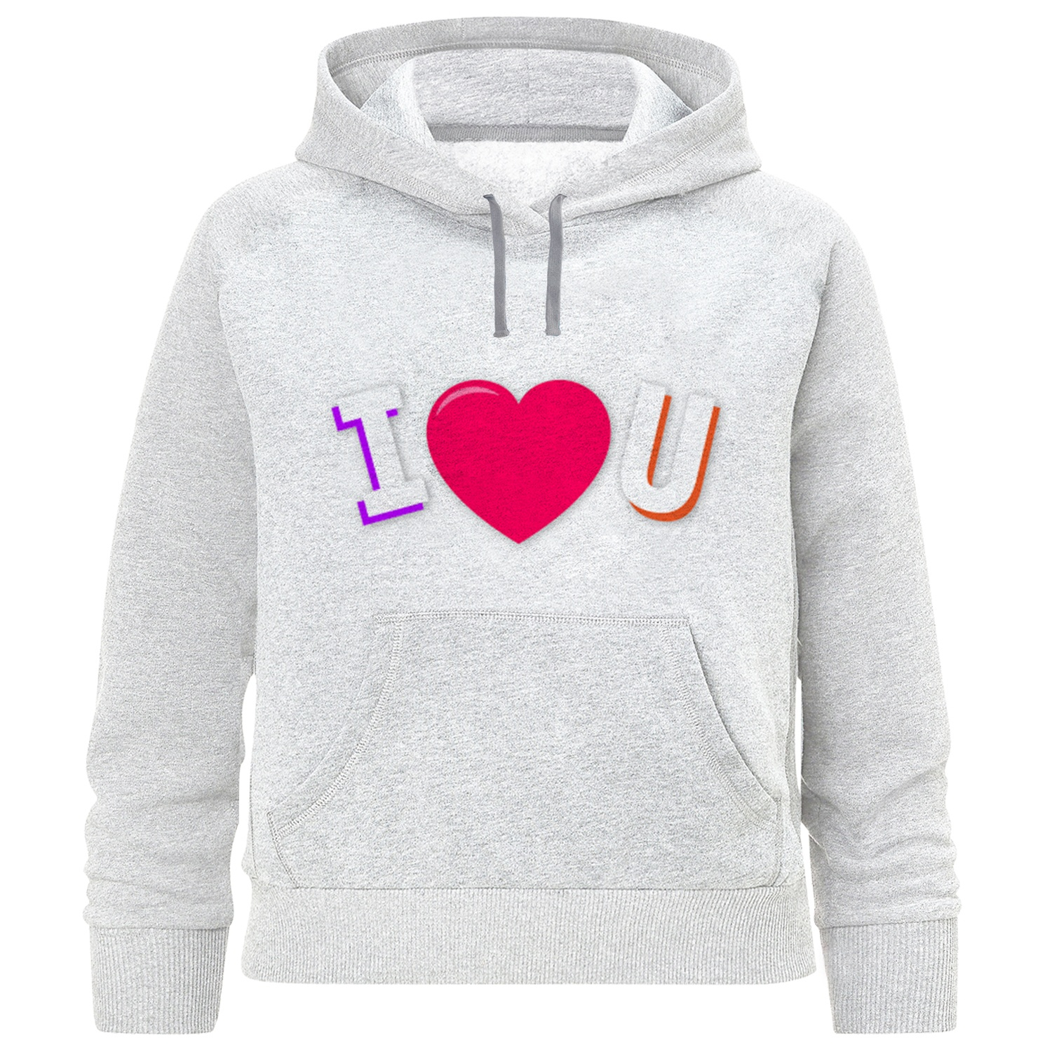 هودی دخترانه طرح i love u کد F306