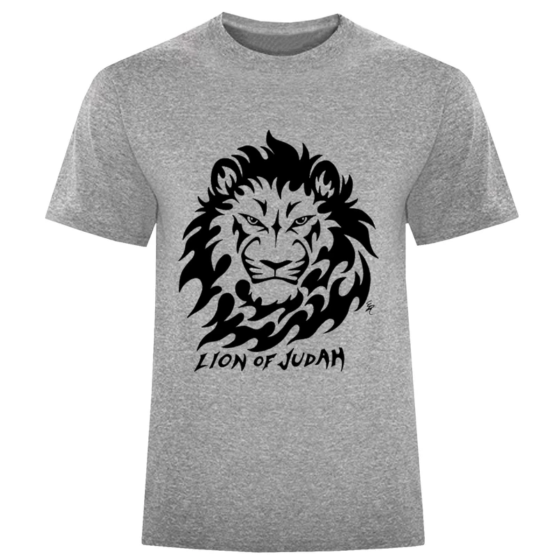 تیشرت آستین کوتاه مردانه طرح شیر کد F26