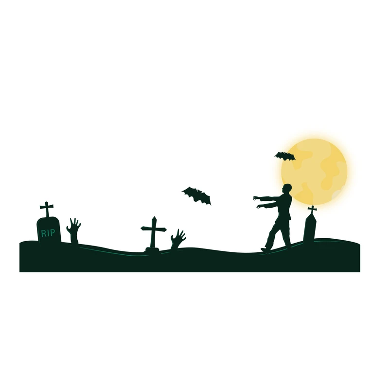 استیکر لپ تاپ گراسیپا طرح زامبی کد G-122