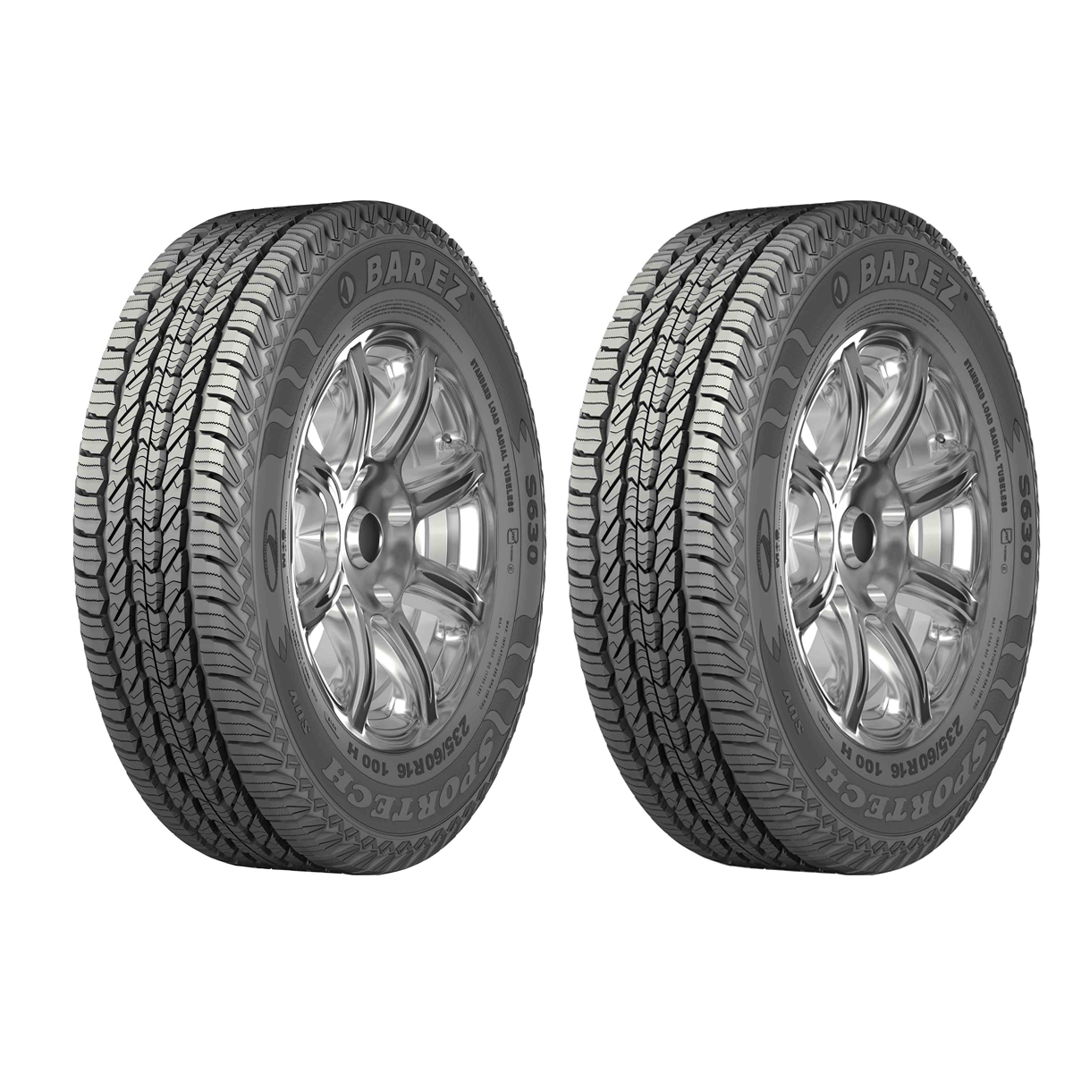 لاستیک خودرو بارز مدل S630 سایز 235/60/16 - دو حلقه