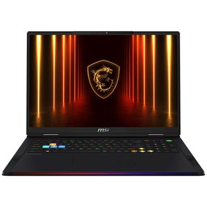 لپ تاپ 18 اینچی ام اس آی مدل Raider 18 HX AI A2XWJG-Core Ultra 9 285HX-64GB DDR5 6400MHz-4TB SSD-RTX5090 24GB-UHD+ 120Hz