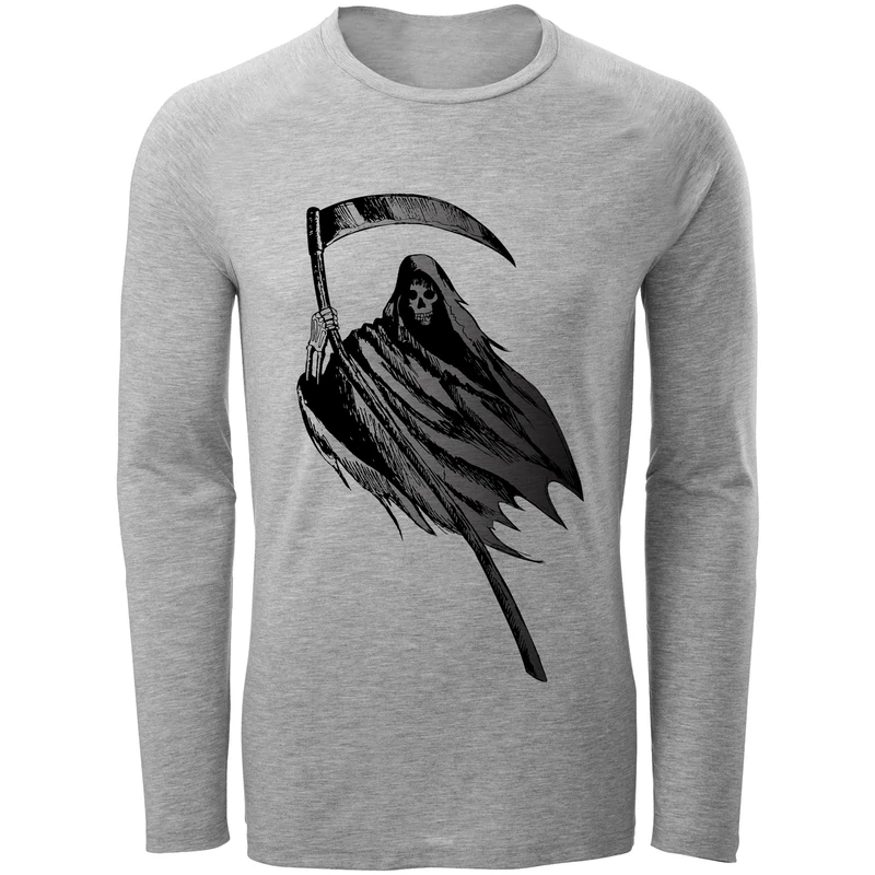 تیشرت آستین بلند مردانه طرح شبح کد F140