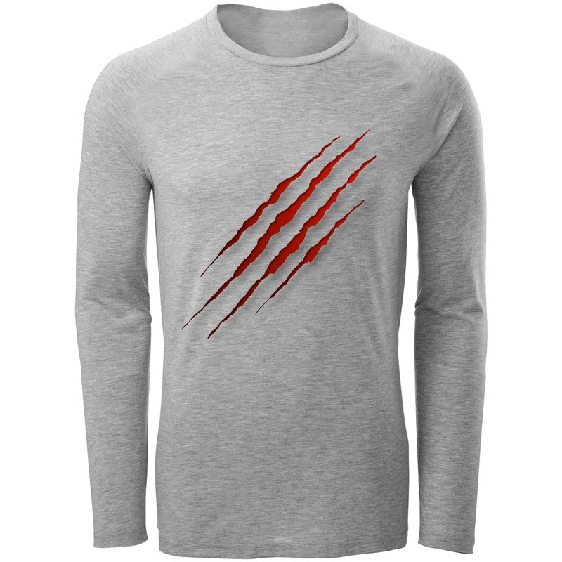 تیشرت آستین بلند مردانه طرح چنگ کد F142