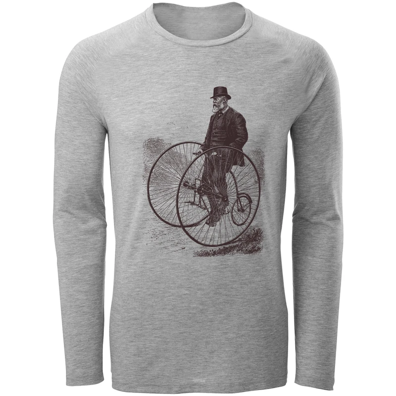 تیشرت آستین بلند مردانه طرح دوچرخه کد F146