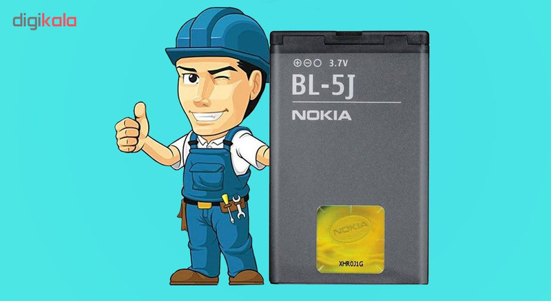 باتری موبایل مدل BL-5J ظرفیت 1320 میلی آمپر ساعت مناسب برای گوشی موبایل نوکیا N900