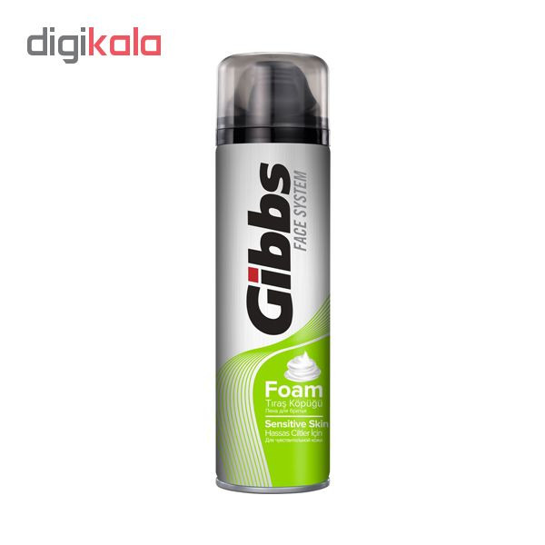 فوم اصلاح گیبس مدل sensitive حجم 200 میلی لیتر فوم اصلاح گیبس مدل sensitive حجم 200 میلی لیتر