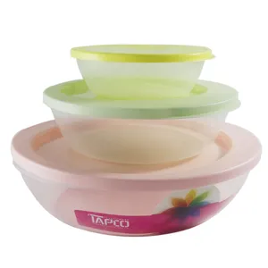 ظرف نگهدارنده تاپکو مدل Flora کد R03 مجموعه 3 عددی