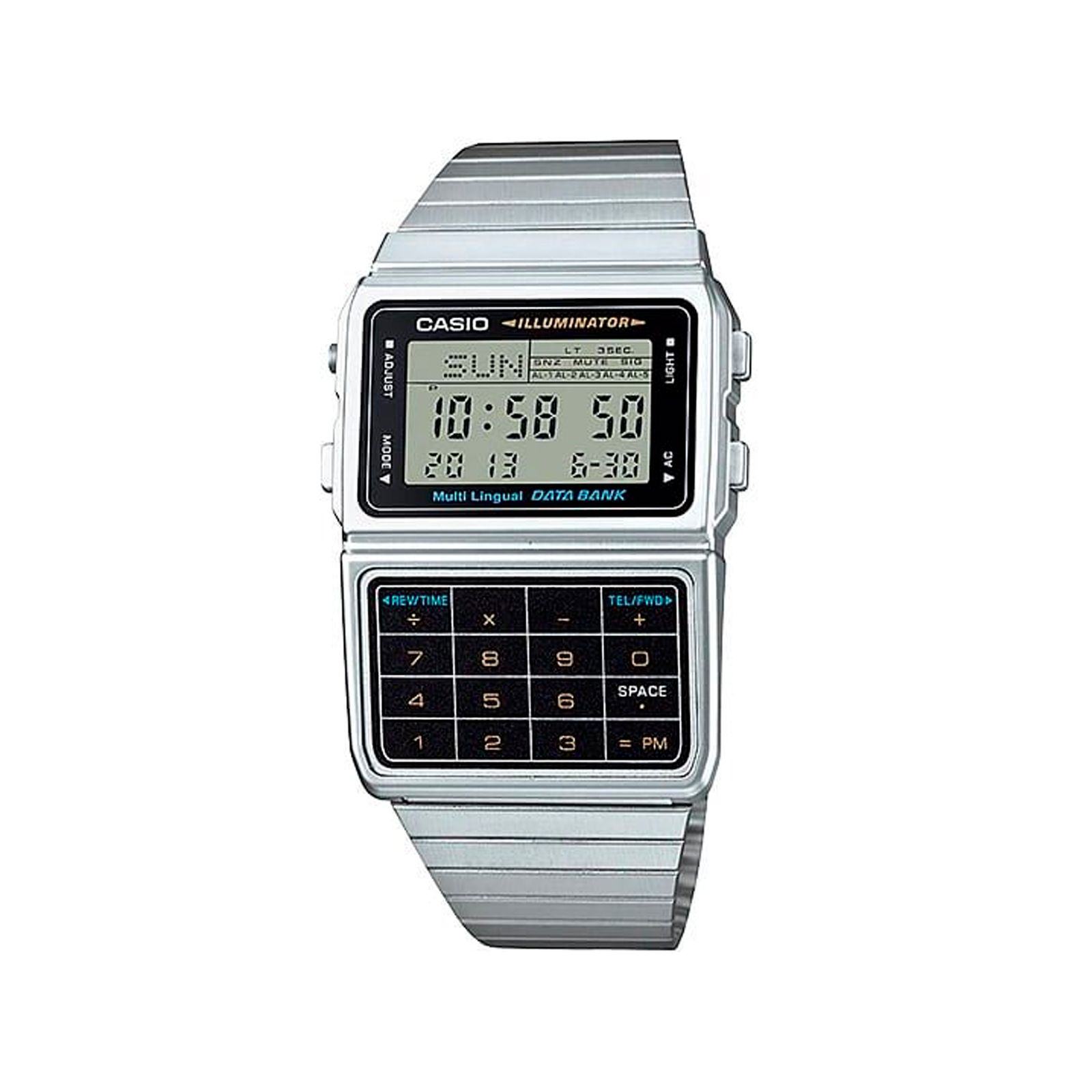 ساعت مچی دیجیتال مردانه کاسیو مدل DBC-611-1D - نقره ای - 1