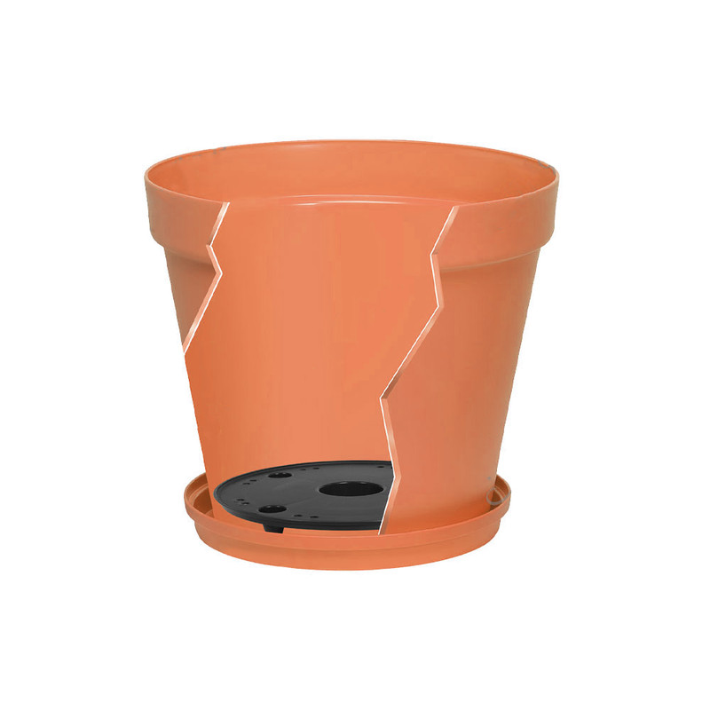 زیرگلدانی مدل زهکش و جزیره کد 21cm بسته 2 عددی