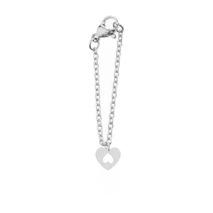 آویز ساعت نقره زنانه هایکا طرح قلب مدل n.ha-296