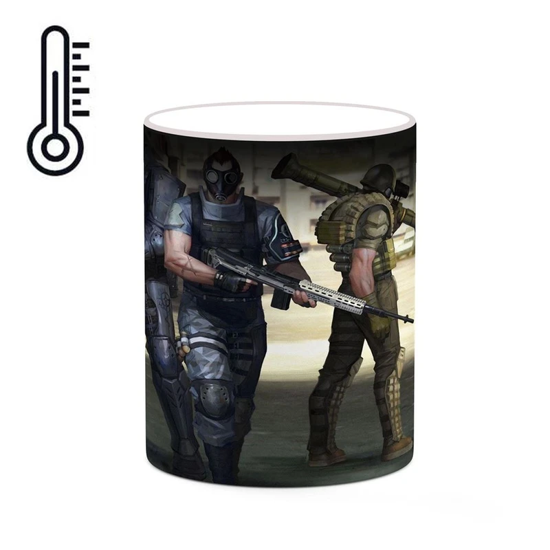 ماگ حرارتی کاکتی مدل بازی کانتر استرایک Counter-Strike 1.6 کد mgh28074