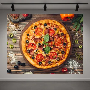 پوستر طرح پیتزای ایتالیایی مدل تازه کد AR3058976