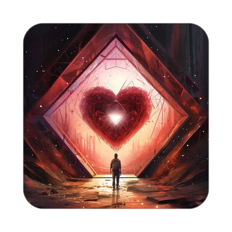 زیر لیوانی کاکتی مدل عاشقانه کد mp13666