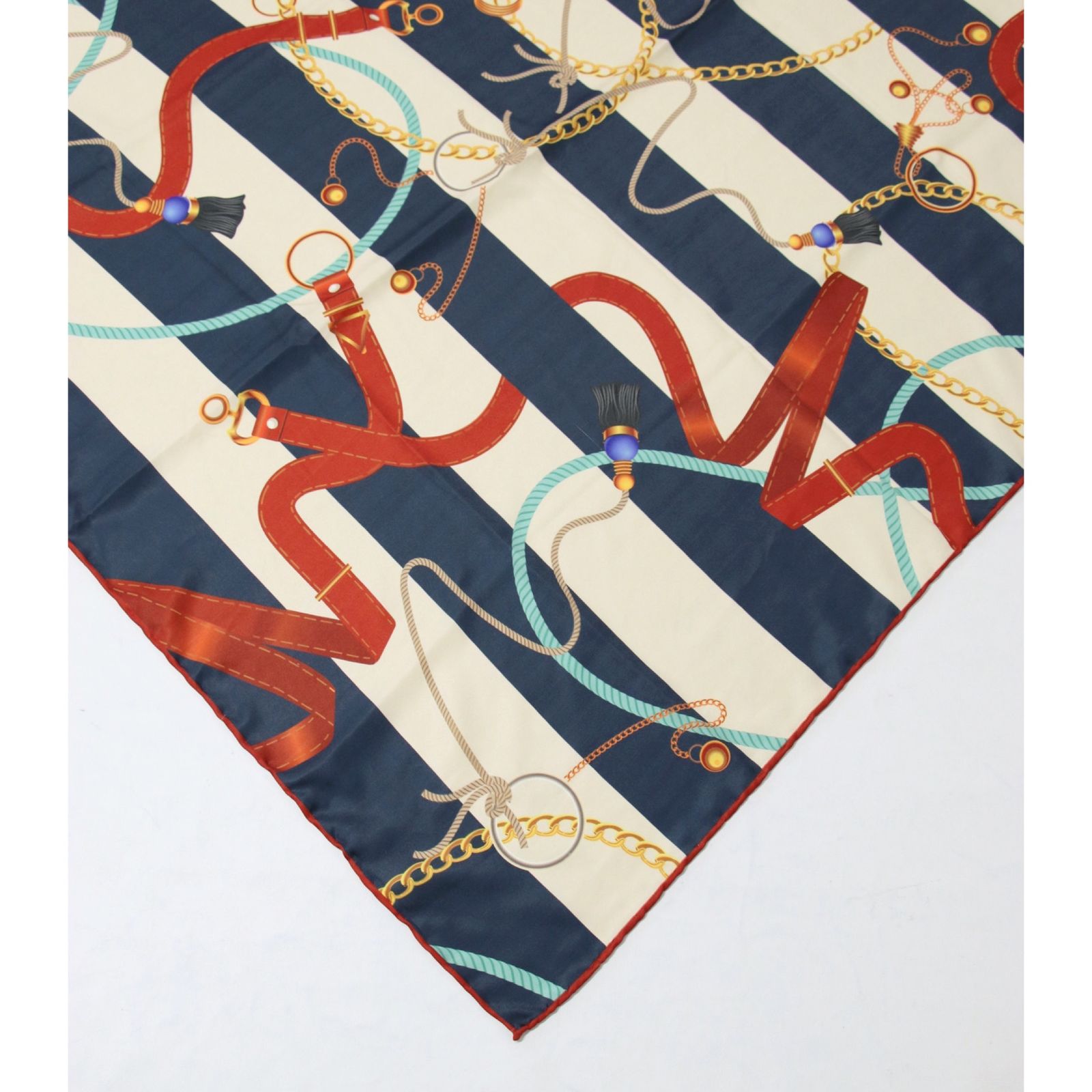 روسری زنانه مدل ابریشم زنجیری جدید قواره 90 کد 2956 - - 16