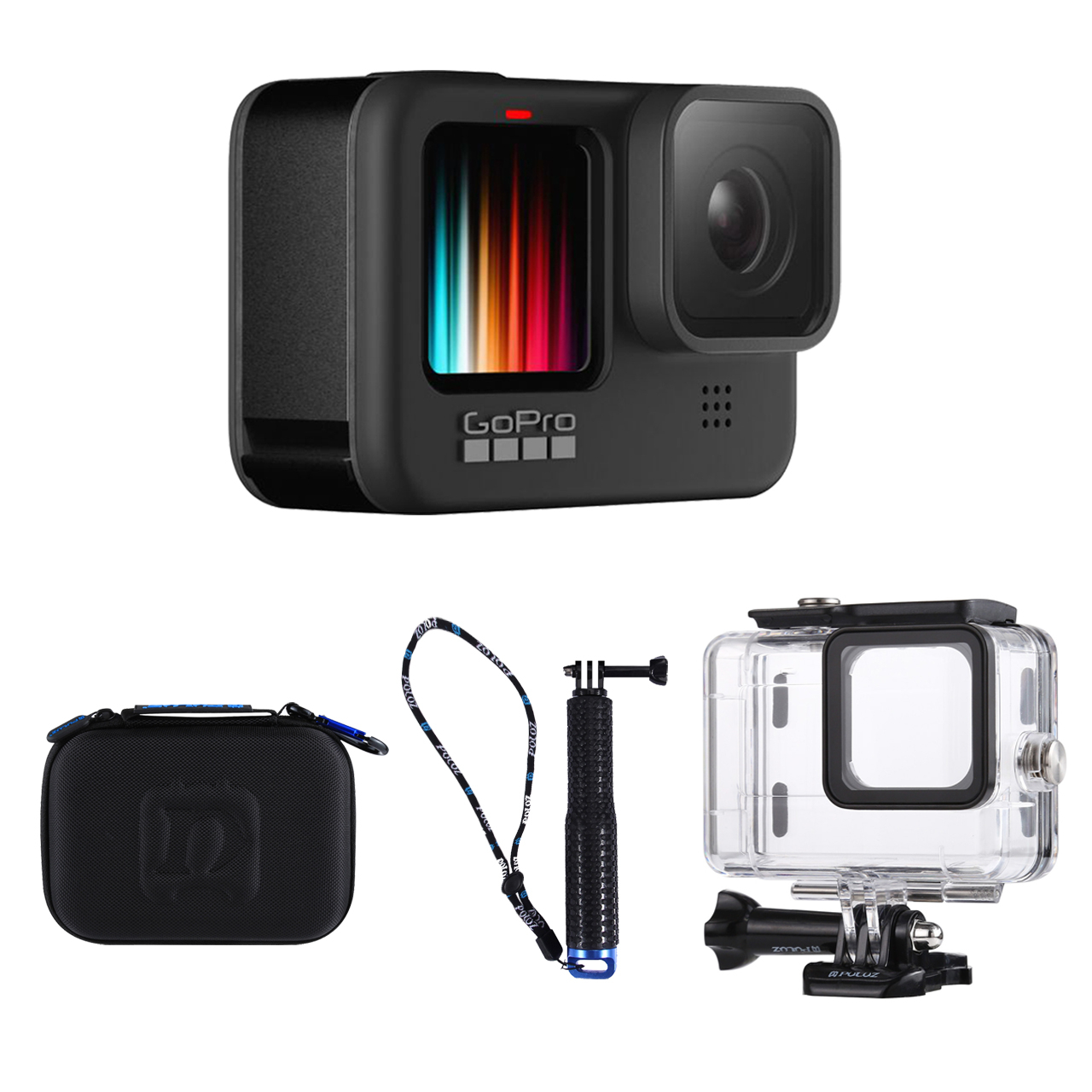 دوربین فیلم برداری ورزشی گوپرو مدل HERO 9 Black به همراه لوازم جانبی