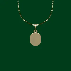 گردنبند طلا 18 عیار زنانه مدوپد مدل هندسی کد FF2-1-1050