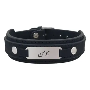 دستبند نقره مردانه ترمه ۱ مدل هومن کد Dcsf0100