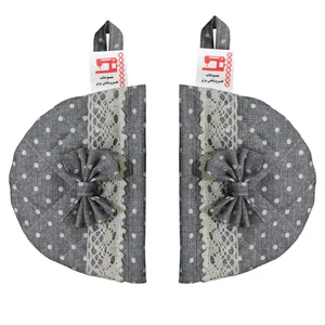 دستگیره منسوجات خسروشاهی برتر مدل چدنی طرح خالدار کد DGCH226 بسته 2 عددی