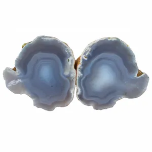 سنگ راف عقیق مدل سلیمانی کد RS912 مجموعه 2 عددی