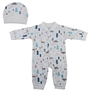 ست سرهمی و کلاه نوزادی مدل گوزن 441