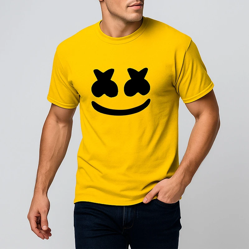 تی شرت آستین کوتاه مردانه مدل مارشمولو کد mo040