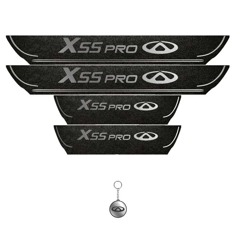 برچسب پارکابی خودرو لندمون کد LPt025 MS مناسب برای ایکس55 پرو به همراه جا کلیدی مجموعه 4 عددی