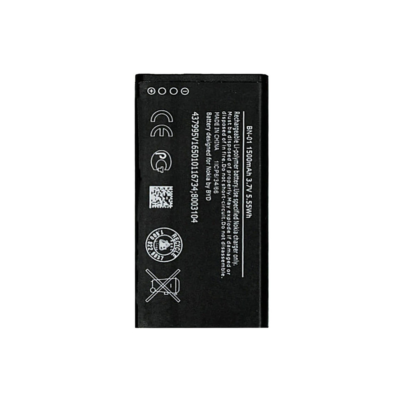 باتری موبایل مدل BN-01 ظرفیت 1500 میلی آمپر ساعت مناسب برای گوشی موبایل نوکیا X