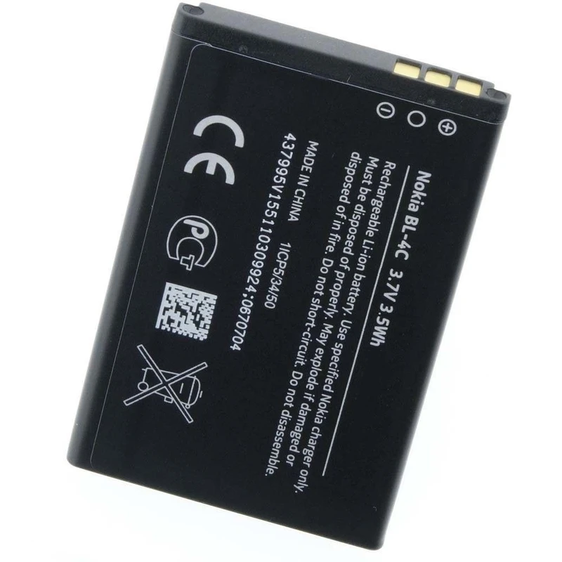 باتری موبایل مدل BL-4C ظرفیت 890 میلی آمپر ساعت مناسب برای گوشی موبایل نوکیا 4c