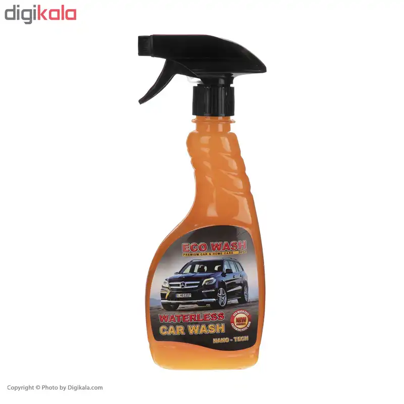 اسپری کارواش بدون آب خودرو اکو واش مدل 010023 حجم 500 میلی لیتر