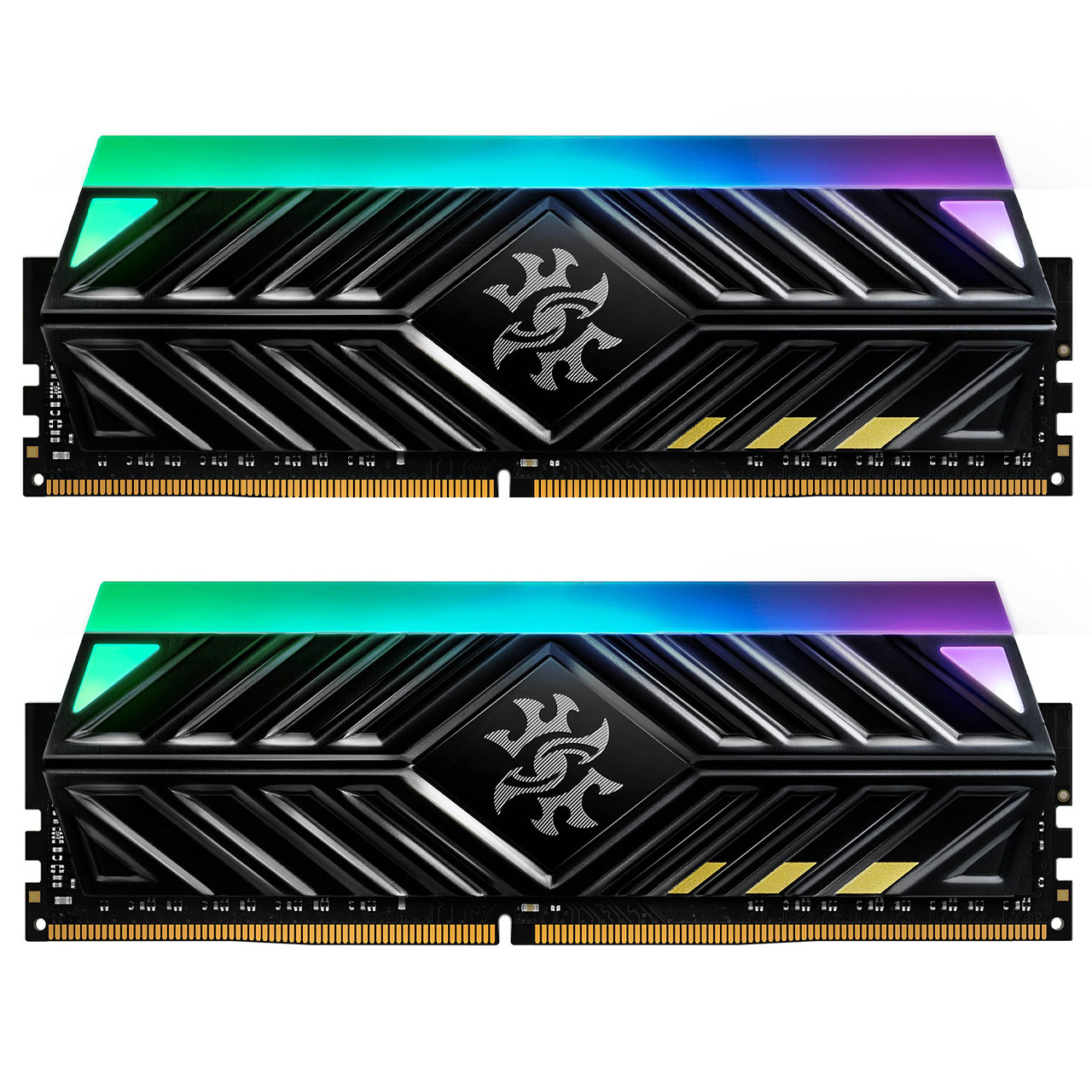رم دسکتاپ DDR4 چهار کاناله 2666 مگاهرتز CL16 مدل  XPG SPECTRIX D41 RGB ظرفیت 32 گیگابایت