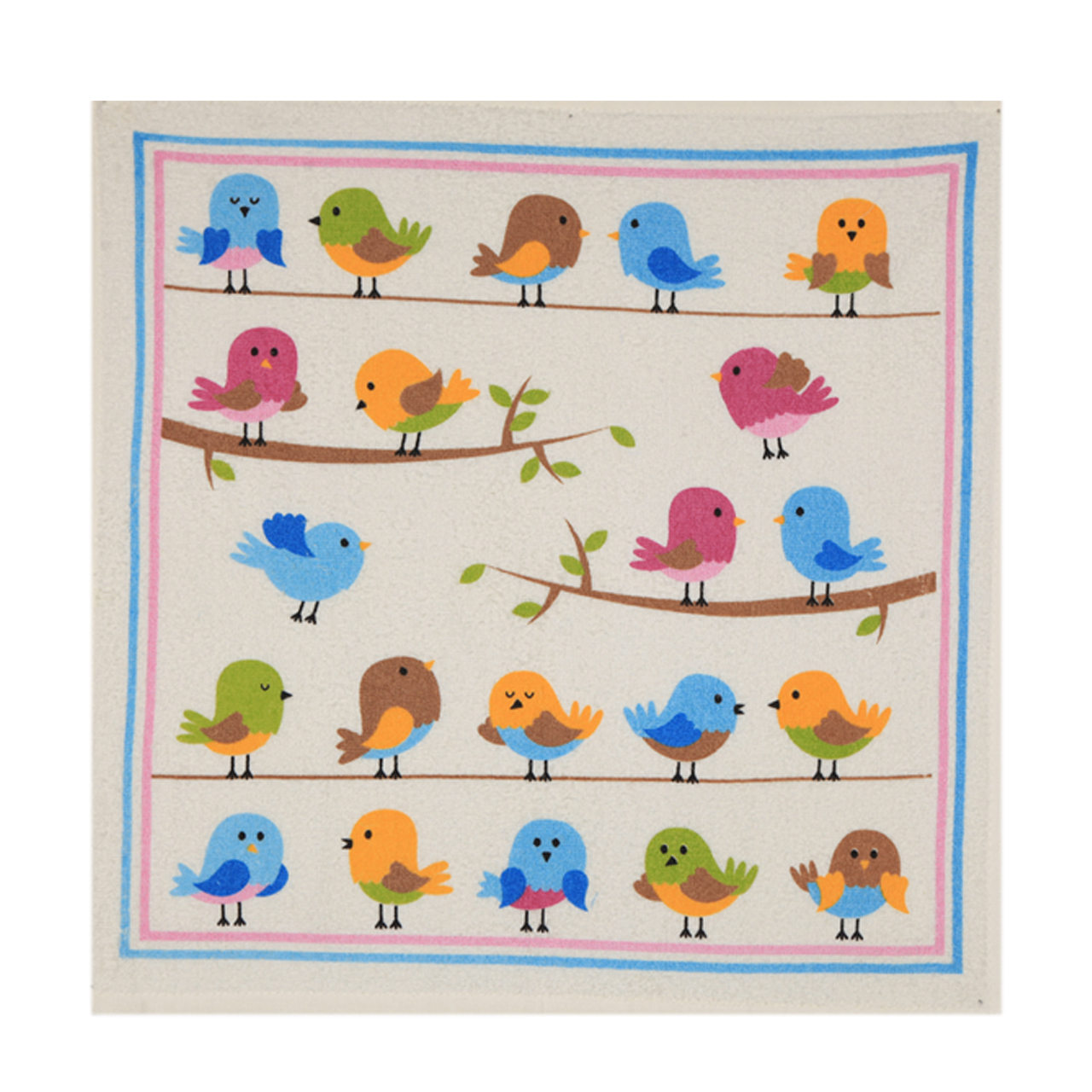 حوله آشپزخانه آکیپک مدل Birds سایز 50x50 سانتی‌متر