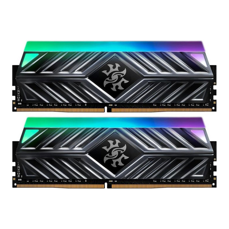 تصویر رم دسکتاپ DDR4 چهار کاناله 3000 مگاهرتز CL16 مدل XPG SPECTRIX D41 RGB ظرفیت 32 گیگابایت