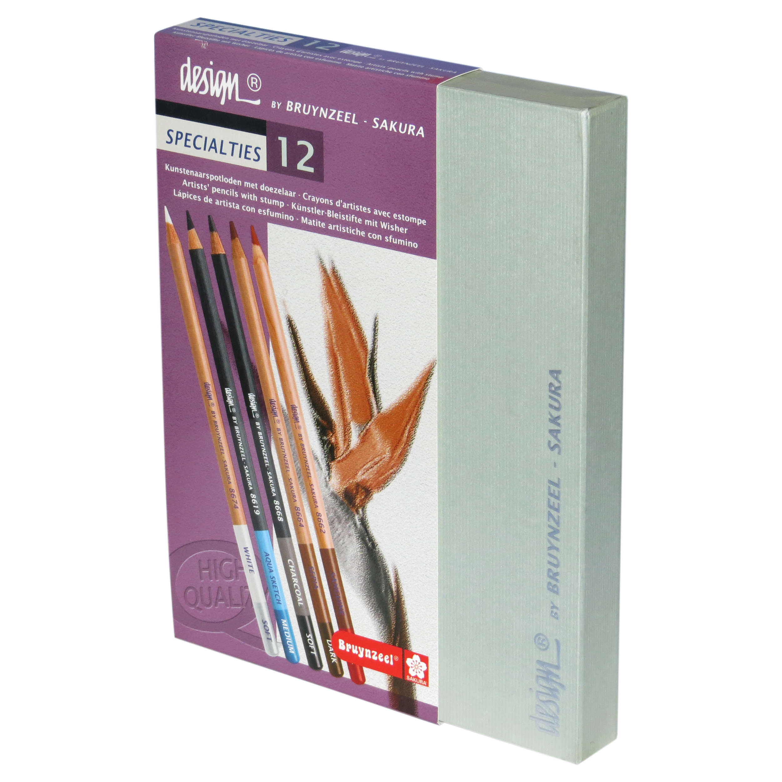 مداد کنته 12 رنگ برونزیل مدل SPECIALTIES کد H12