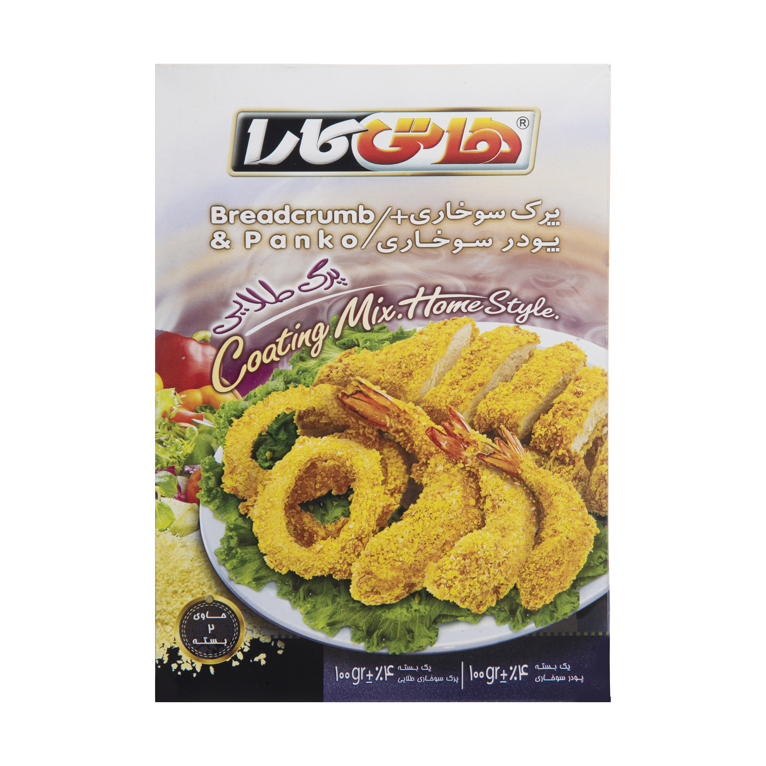 پودر سوخاری و پرک سوخاری هاتی کارا بسته دو عددی مقدار 200 گرم