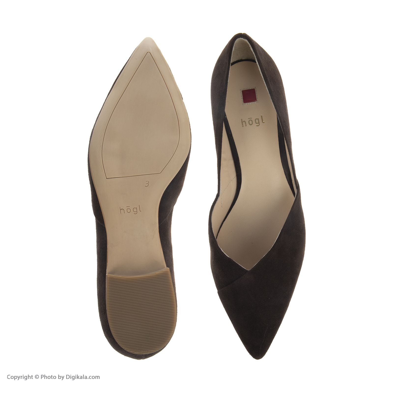 کفش زنانه هوگل مدل 3-102012-2200 - قهوه ای تیره - 4
