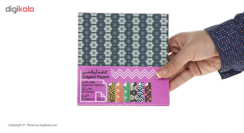 کاغذ اریگامی مدل ژاپنی کد 210 مجموعه 2 عددی
