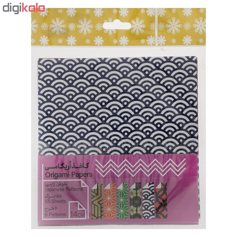 کاغذ اوریگامی مدل ژاپنی کد 302 مجموعه 55 عددی