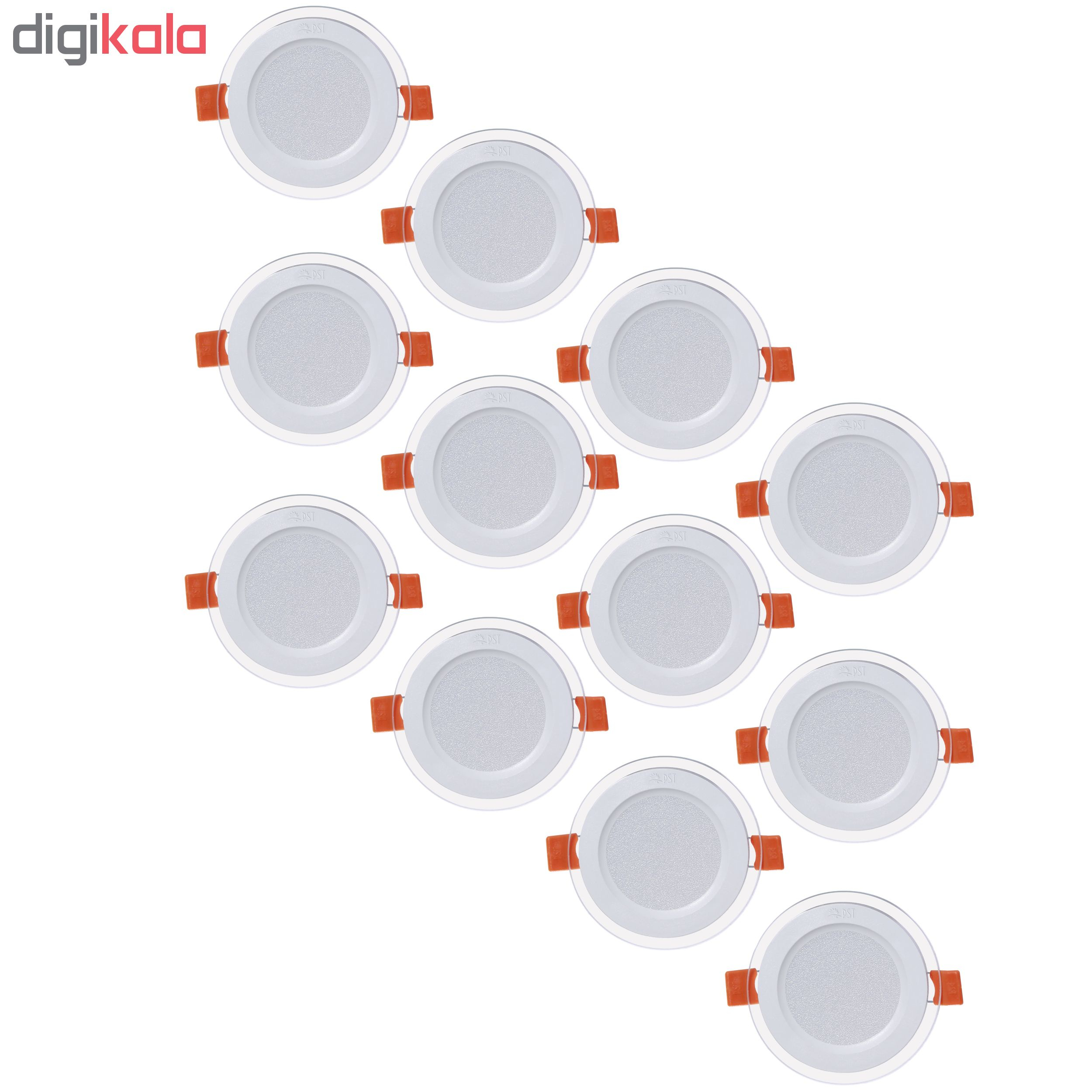 پنل ال ای دی 9 وات پارس شعاع توس مدل PT-GLARIS9 بسته 12عددی