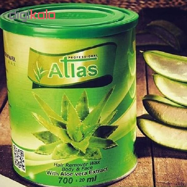 موم موبر اطلس مدل آلوئه ورا وزن 700 گرم موم موبر اطلس مدل آلوئه ورا وزن 700 گرم